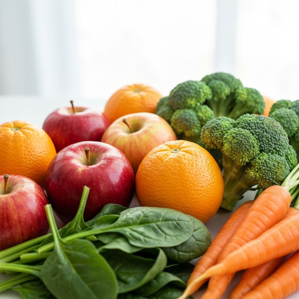 Friss zöldségek és gyümölcsök